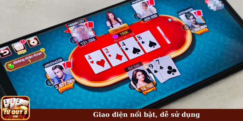 Giao diện nổi bật dễ sử dụng